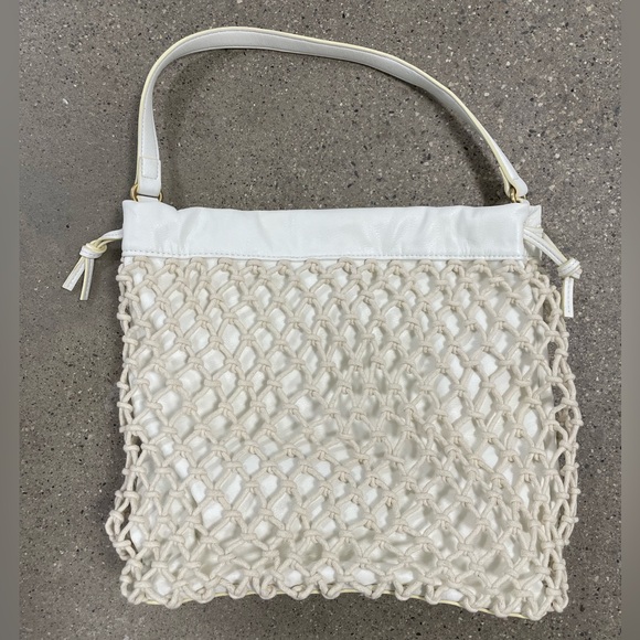 ELIZABETH & JAMES Rope Purse Ivory Color - shoulder bag tote - Picture 2 of 9